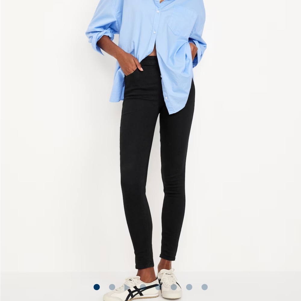 Old Navy High-Rise WOW Super Super Skinny Jeans Black